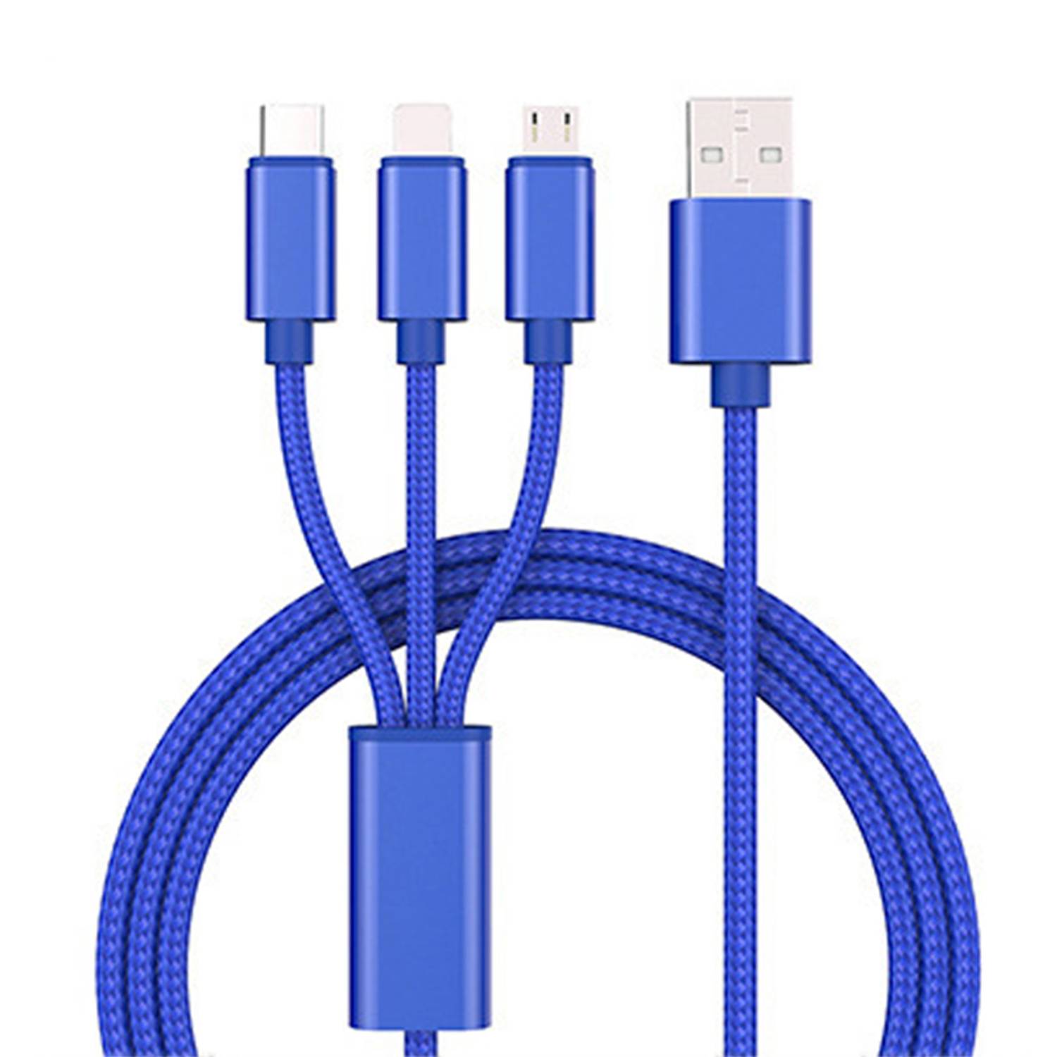 3 In 1 Nylon Braided Fast Charging Cable for All Devices 10