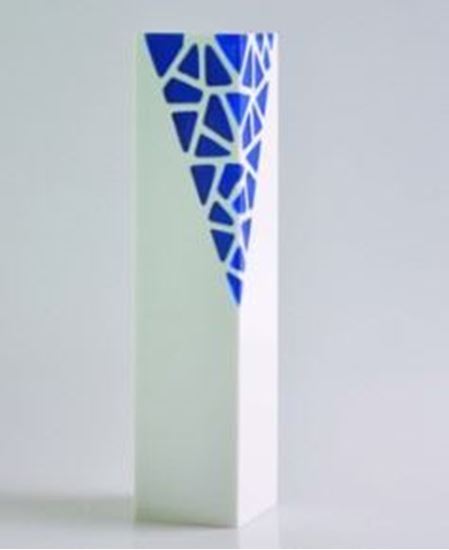 White Poly Resin With Mosaic Designs 2