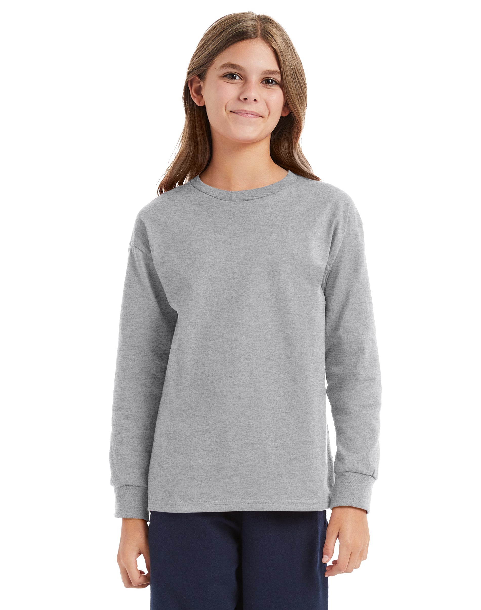 Hanes Youth Authentic-T Long-Sleeve T-Shirt 2