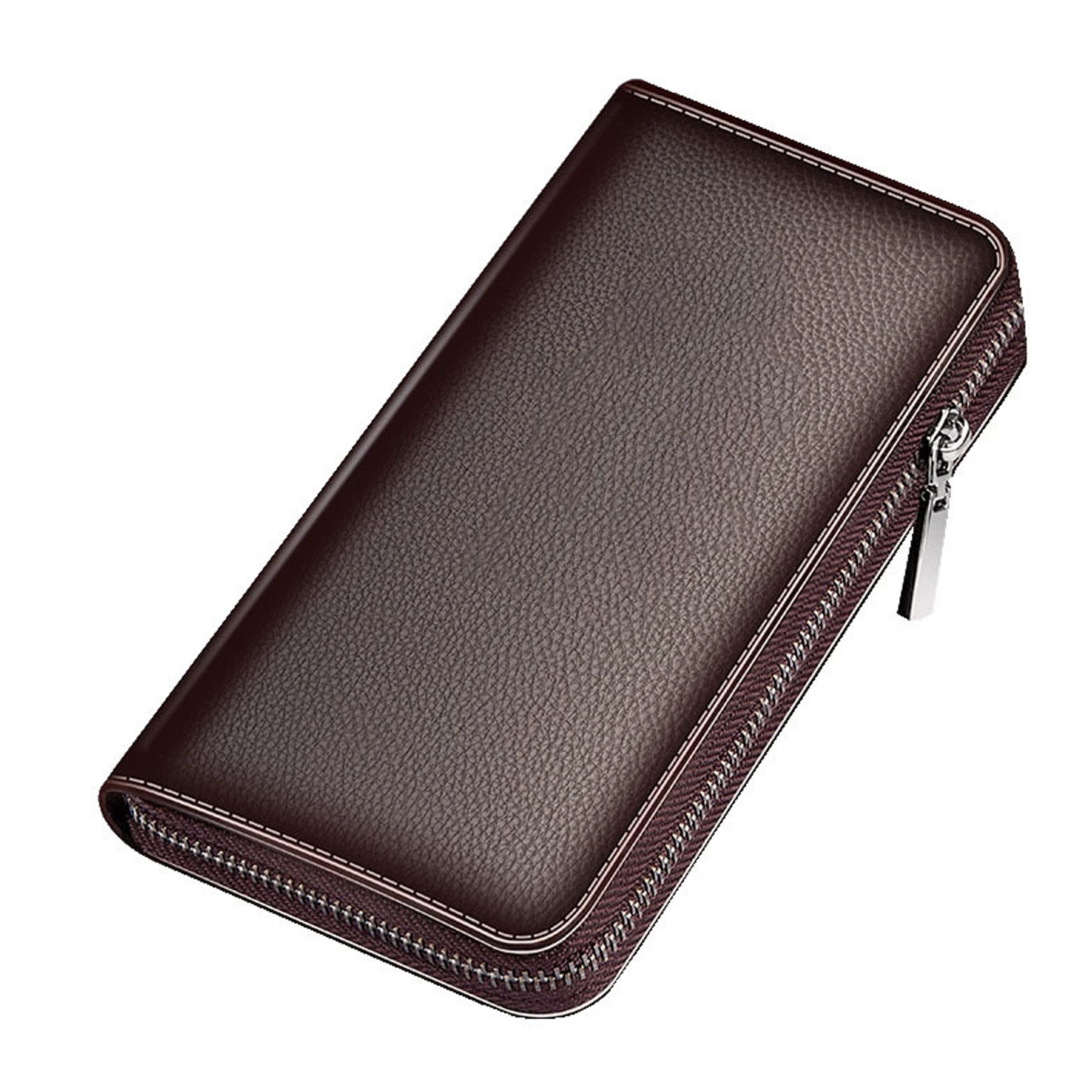Leather Long Zipper Wallet 2
