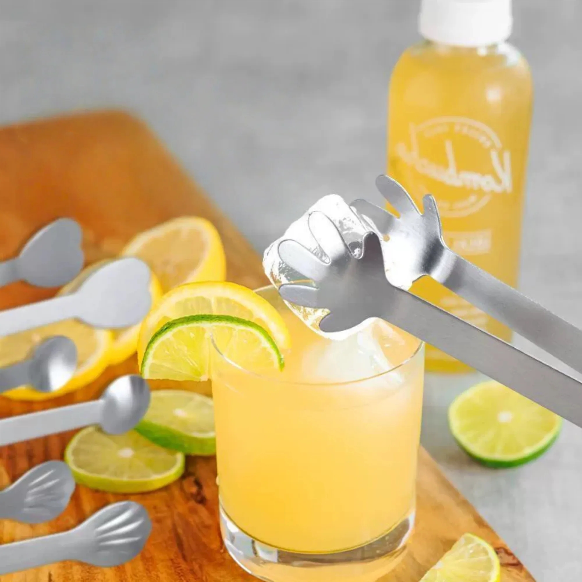 Stainless Steel Mini Serving Sugar Tongs for Ice Cubes Candy 2