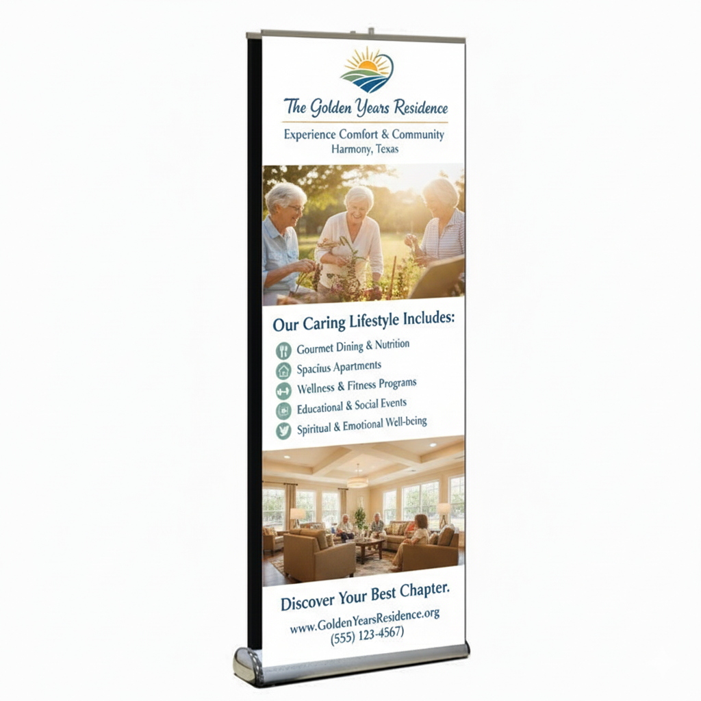 Double-Sided Premium Retractable Kit, Vinyl Retractable Banner Stand, 33" x 80" 4
