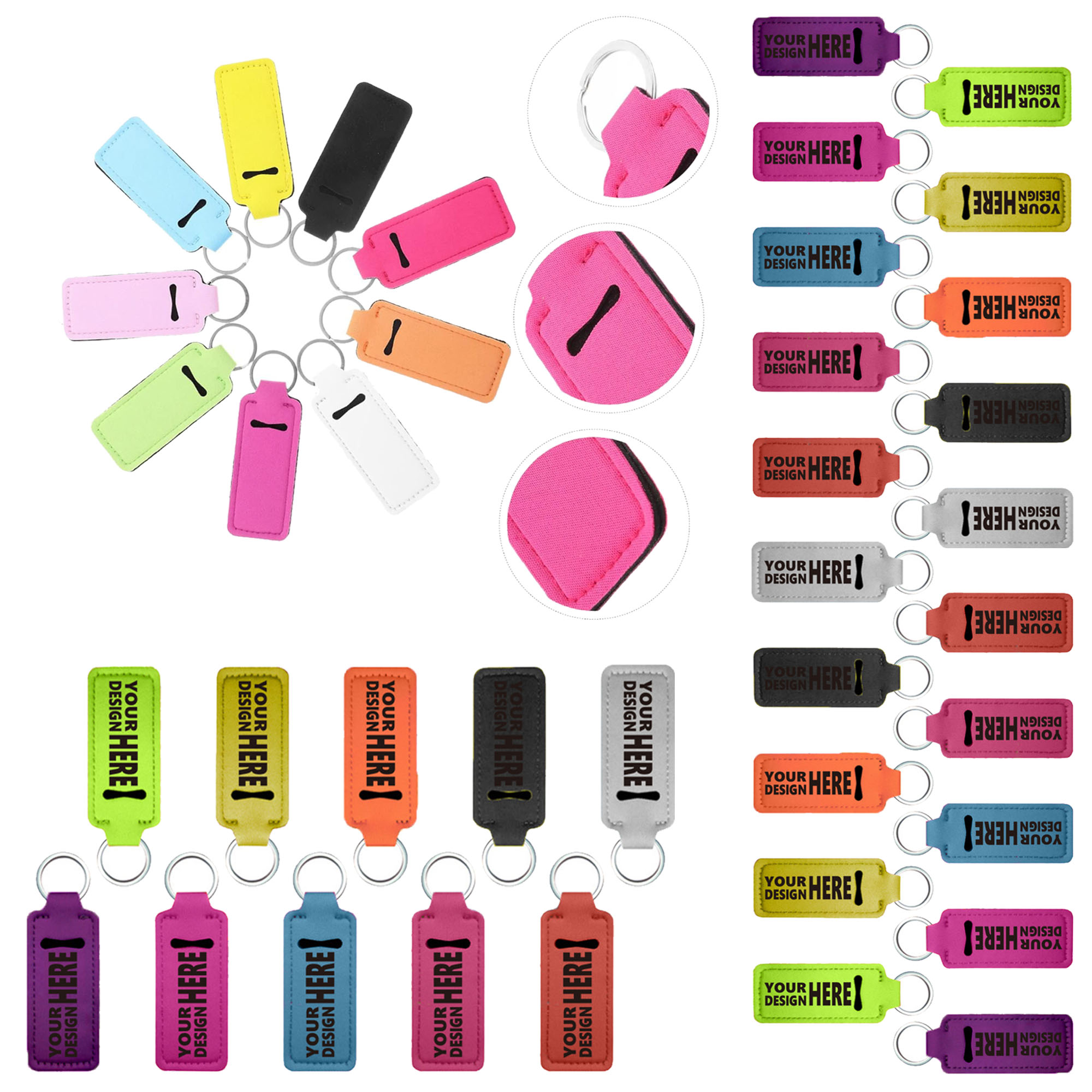MOQ100 Keychain-Style Lipstick Case 4