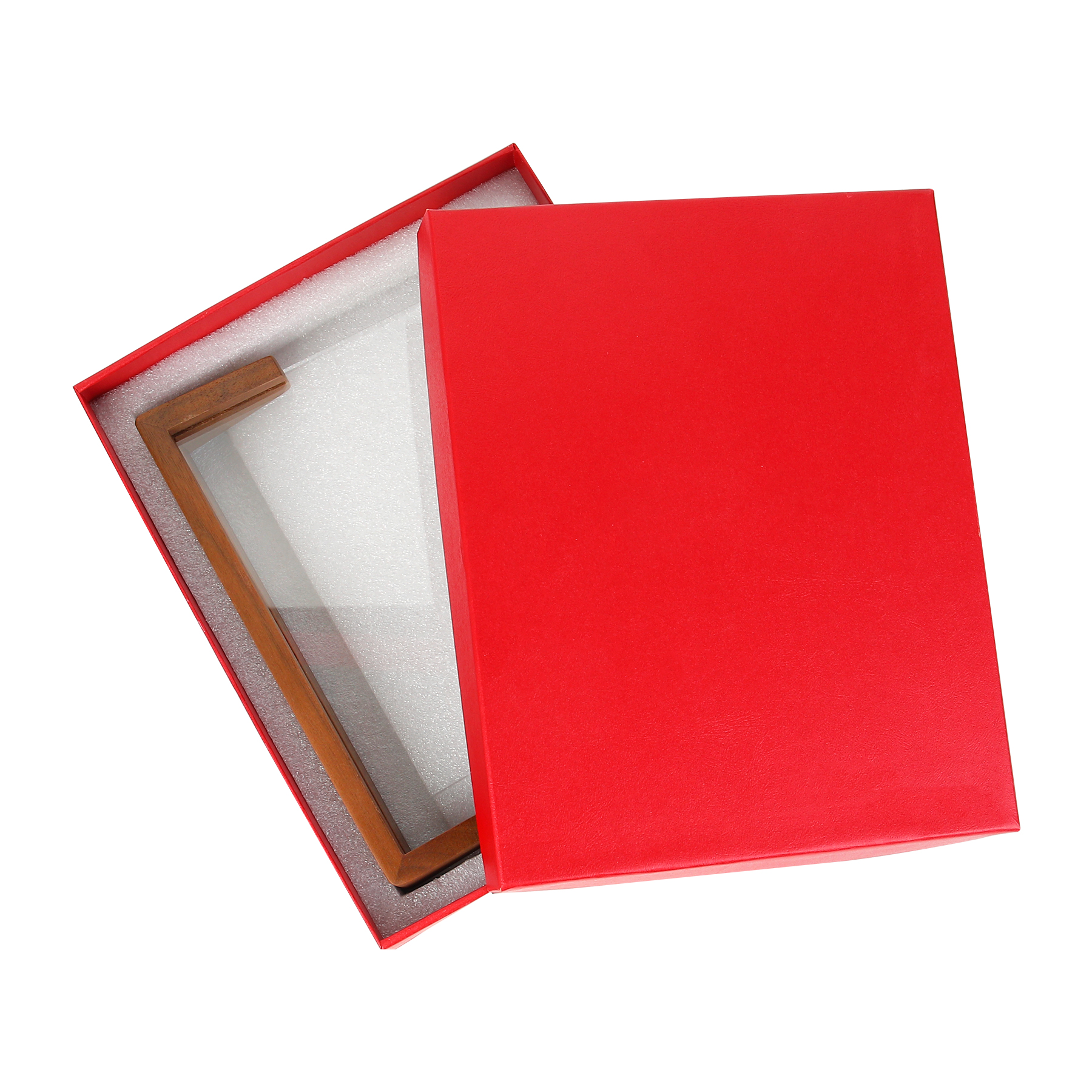 Custom Mirror Award Plaque With Wood Base 7