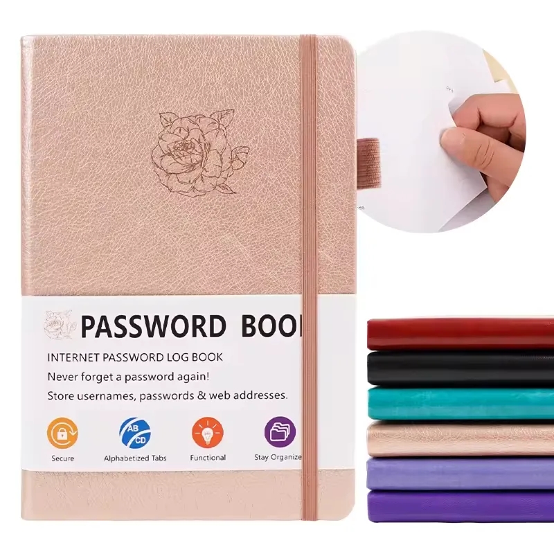 5.2"x7.8" 136 Pages Password Book With Alphabetical Tabs 6