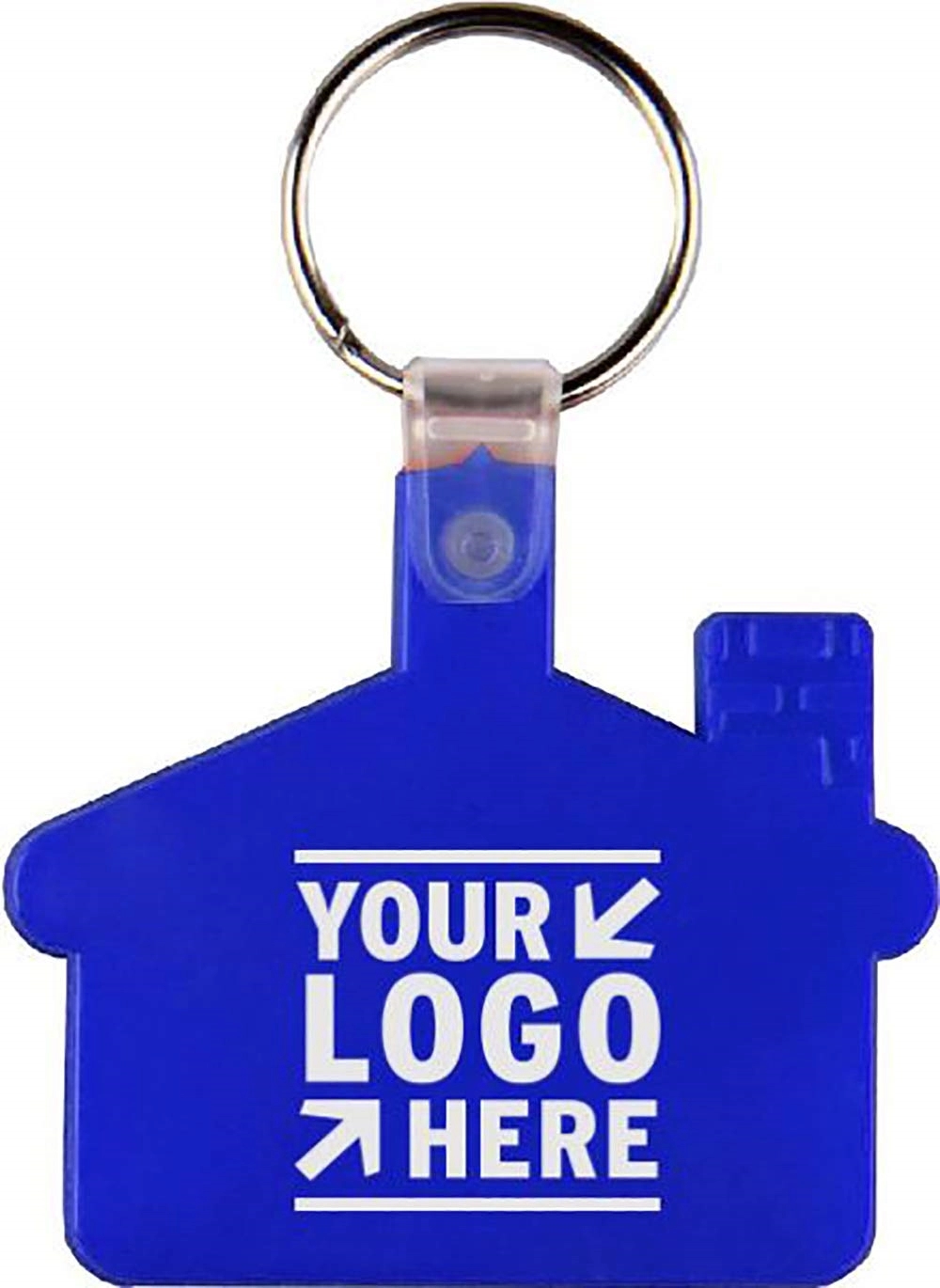 House Shape Soft Plastic Key Tag Printed with Your Logo 9