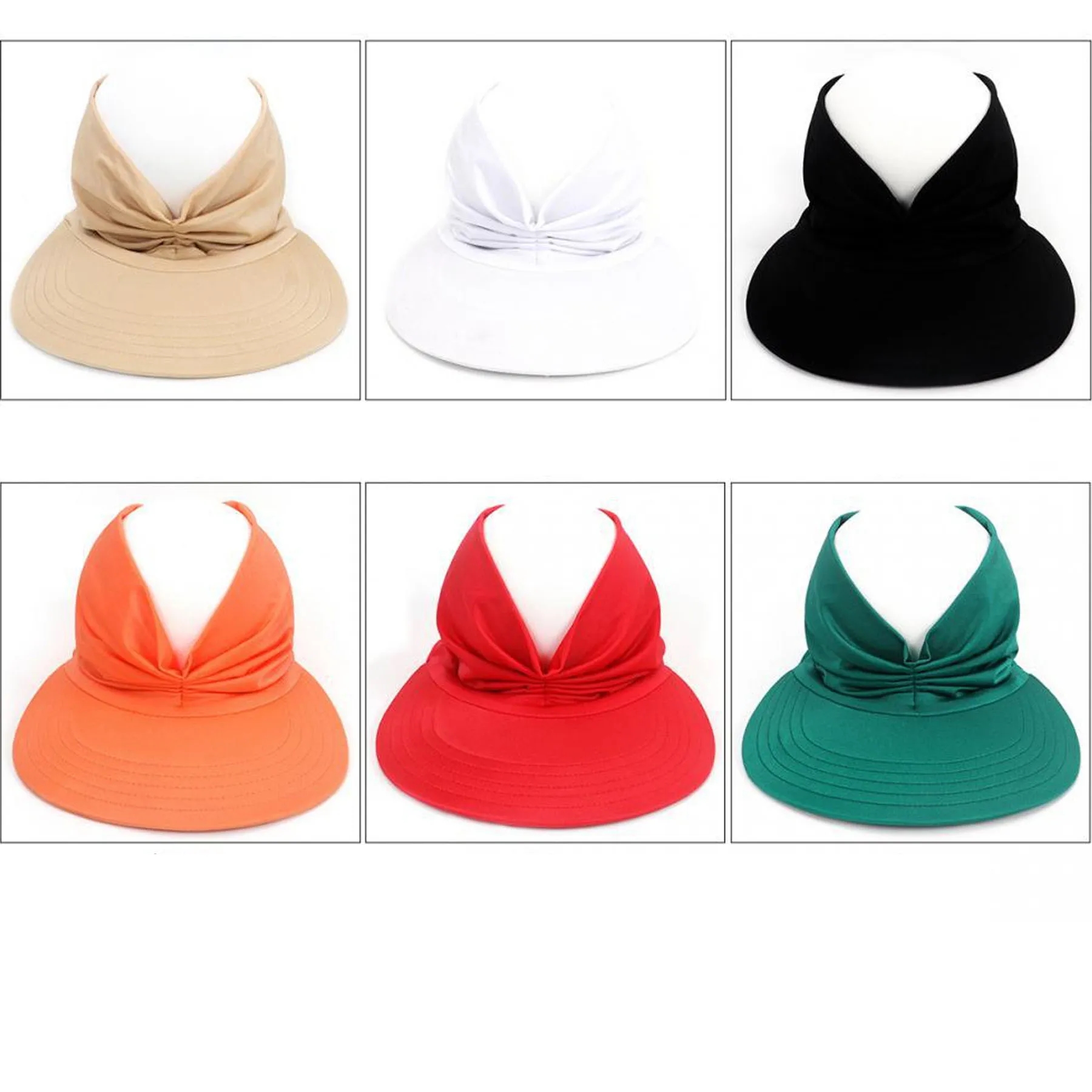 Foldable Women Summer Elastic Visor 3