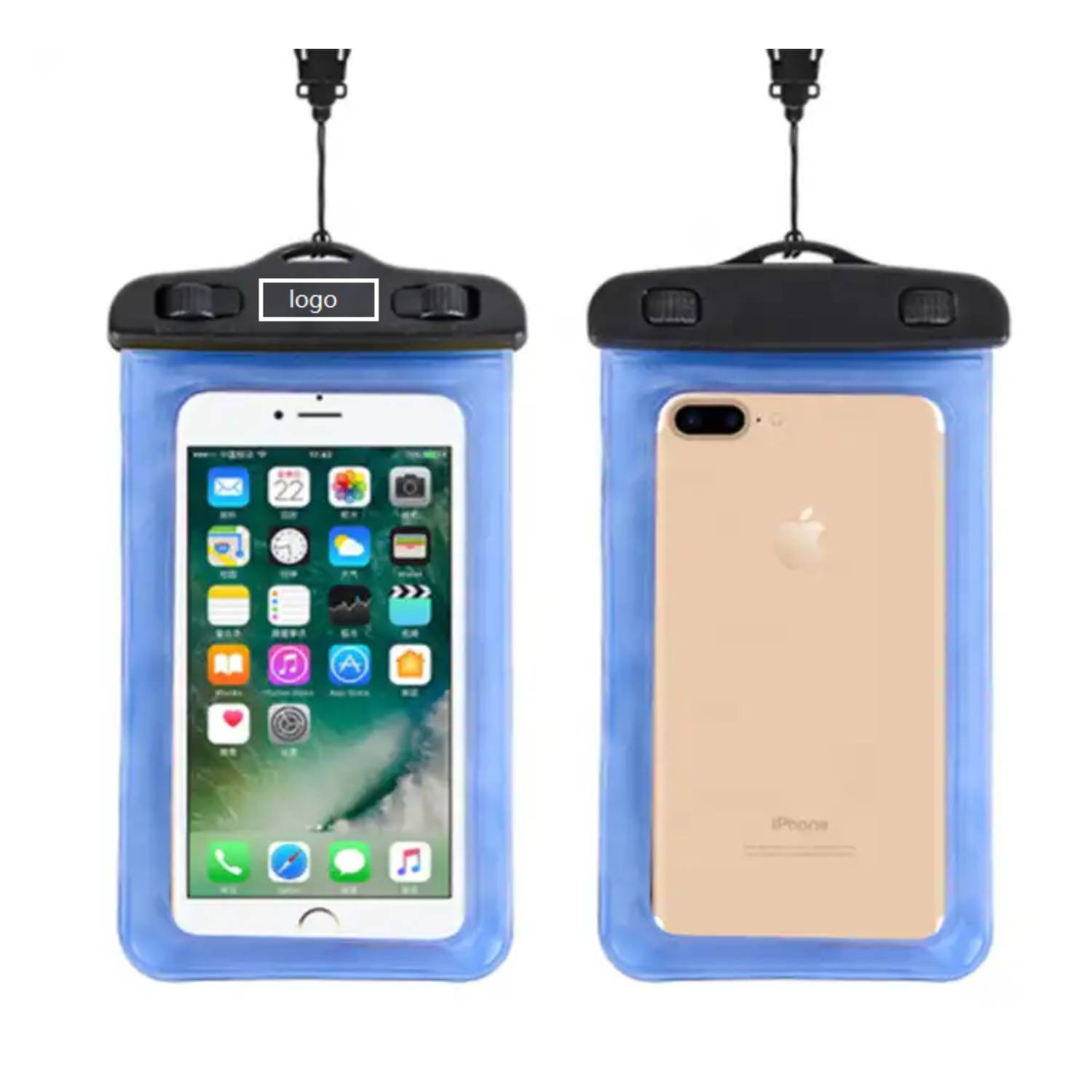 IPX8 Waterproof Floating Mobile Phone PVC Pouch with Lanyard 3