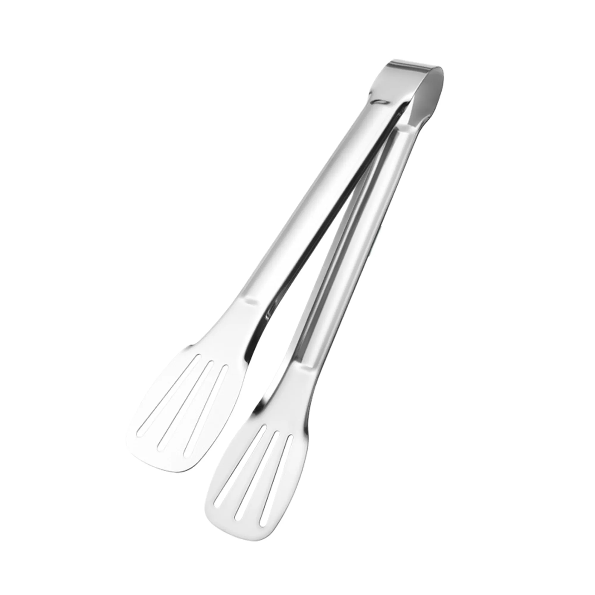 MOQ100 9" 304 Stainless Steel Food Tongs Thick BBQ Clamp 1
