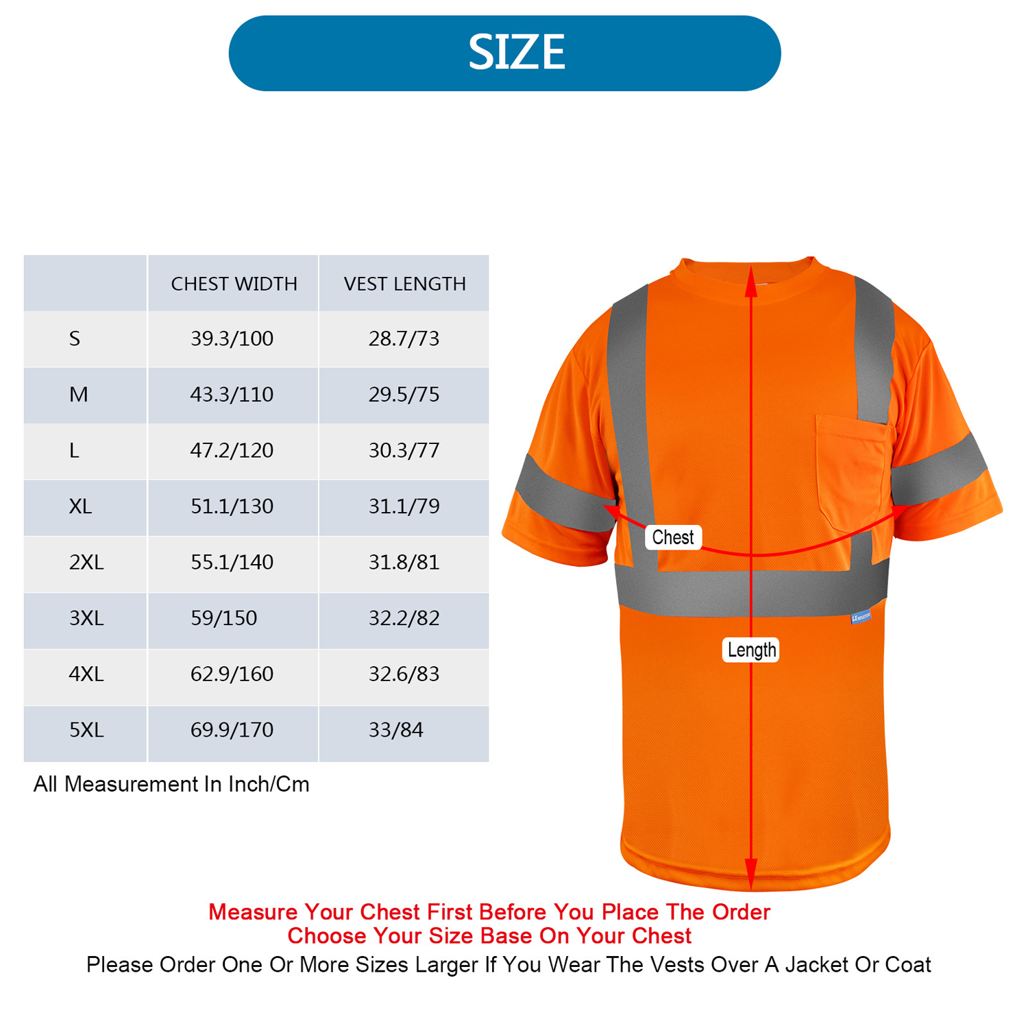 Hi Vis Breathable Reflective Safety Work T-Shirt 4