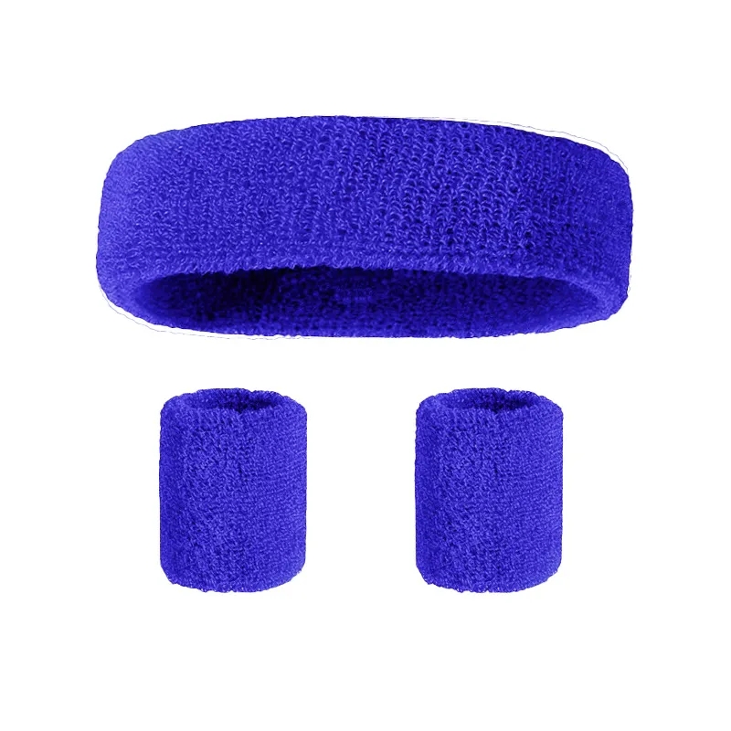 Sweat Absorbing Headband Wristband Set 3