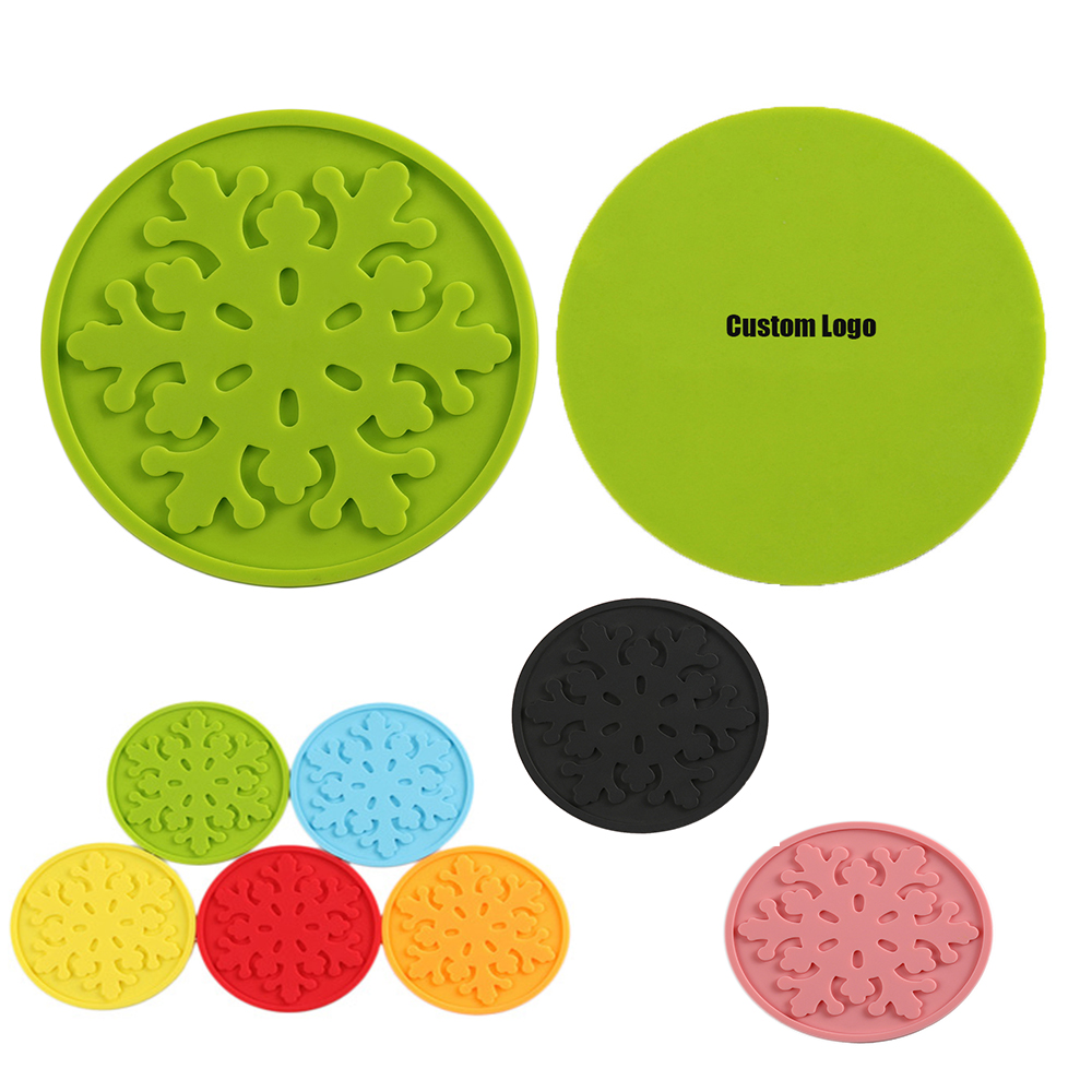 Silicone Embossed Cup Pad /Non-slip Coaster 1