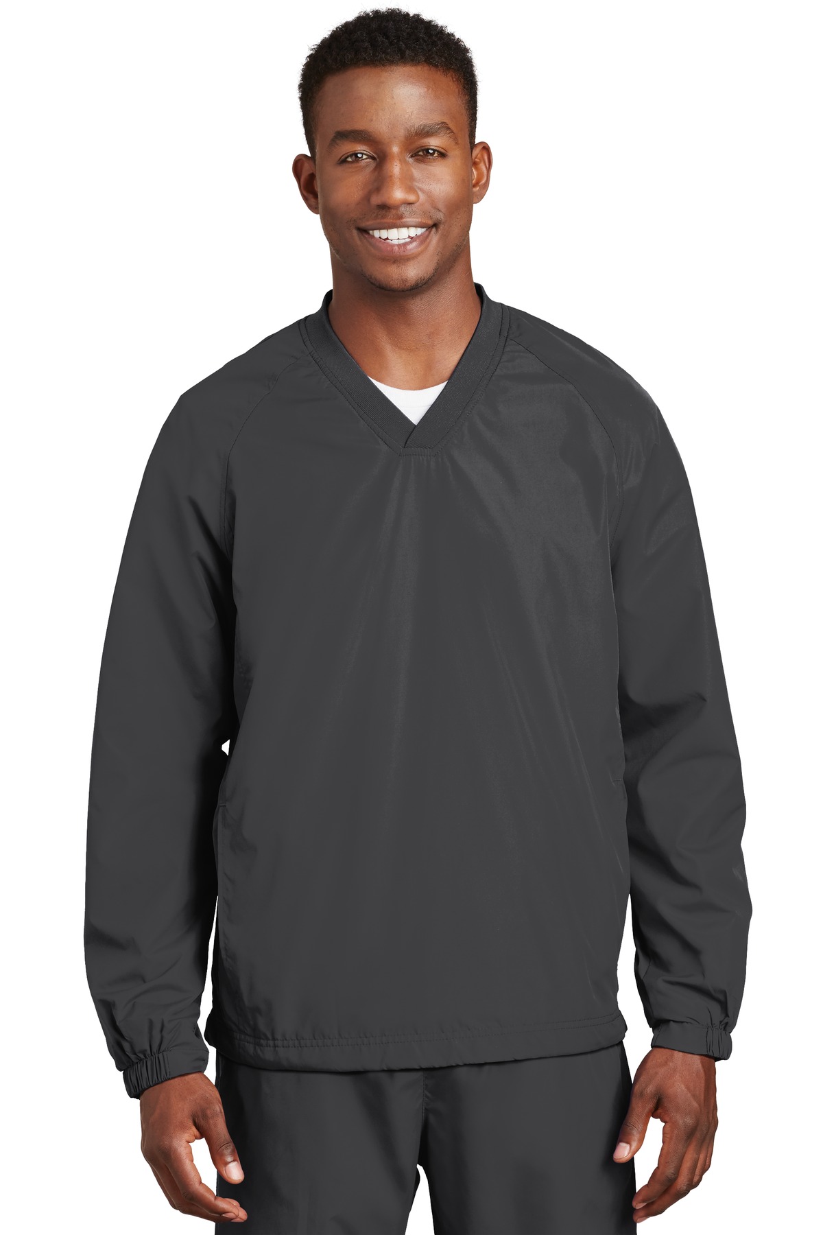 Sport-Tek V-Neck Raglan Wind Shirt. JST72 30