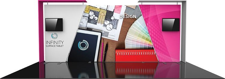 Formulate Designer Series 20ft Fabric Backwall Kit 07