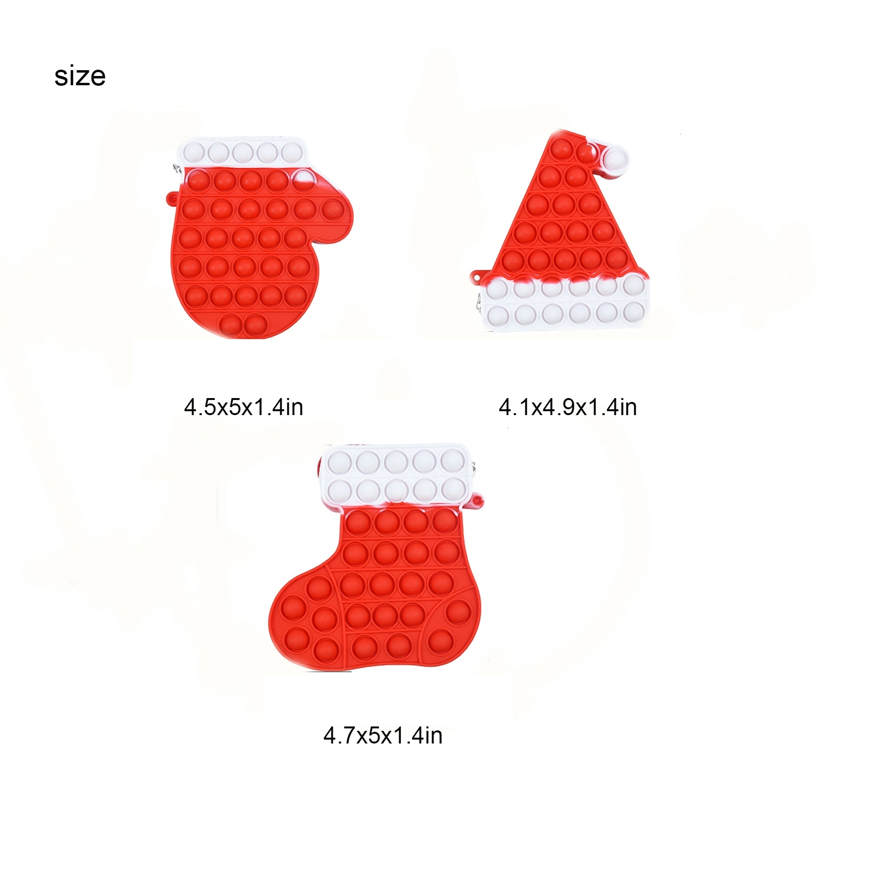 Christmas Silicone Fidget Small Pop Bag 5
