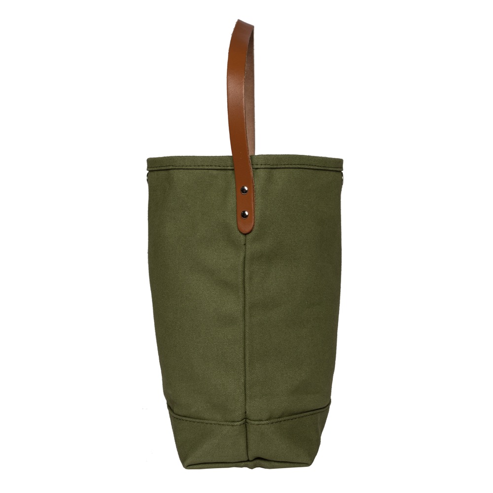 18 Oz. Super Heavy Canvas Bucket Tote w/Leather Handle 30
