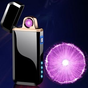 Rotated Arc Lightning Lighter With Flashlight And USB Charging 20