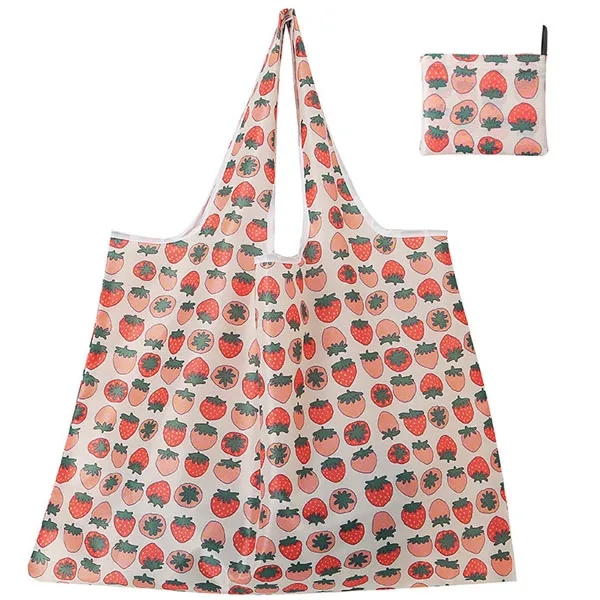 Extra-Large Reusable Foldable Grocery Tote Bags - Full Color 8
