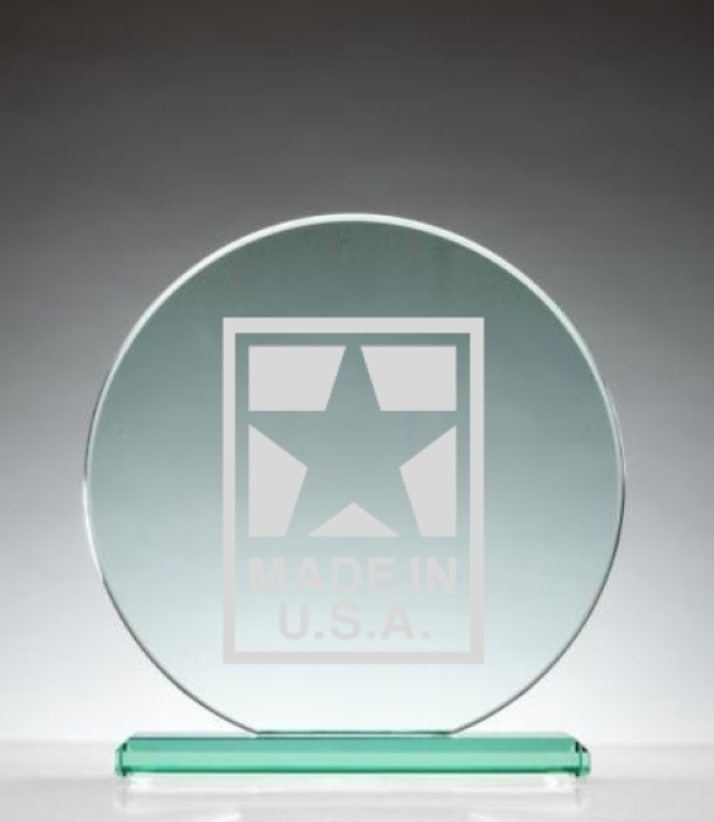 USA Circle Jade Glass Award