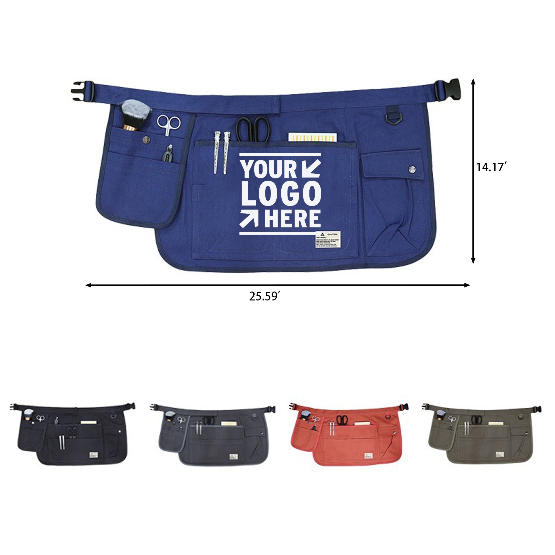 Waist Apron with Pockets 2