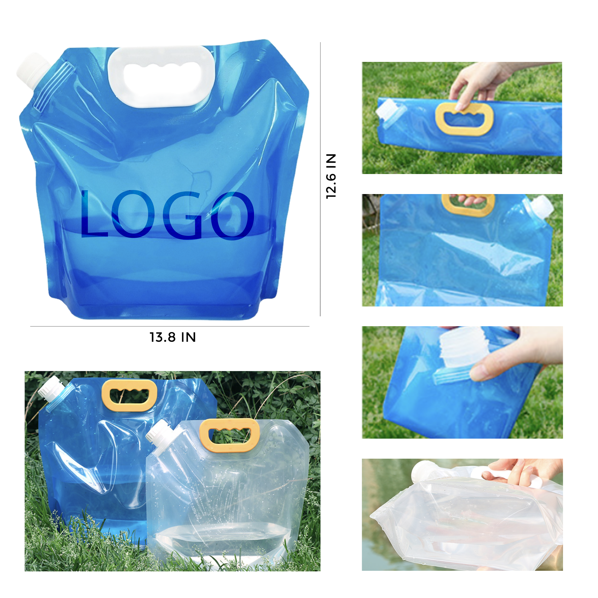 MOQ 10 PCS Foldable Portable Water Bag 2