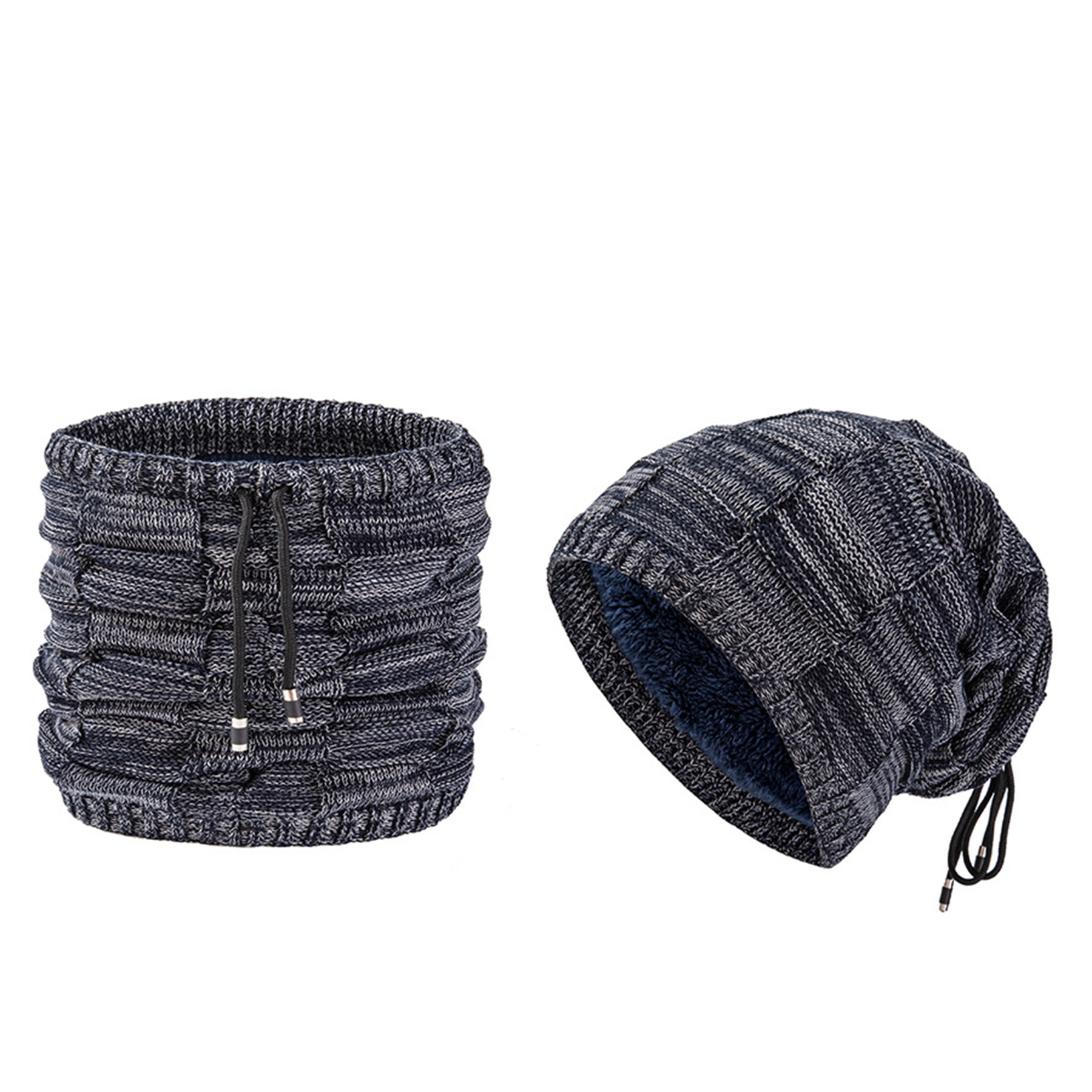 Winter Double use Fleece Neck Warmer Scarf Beanie Hat 5