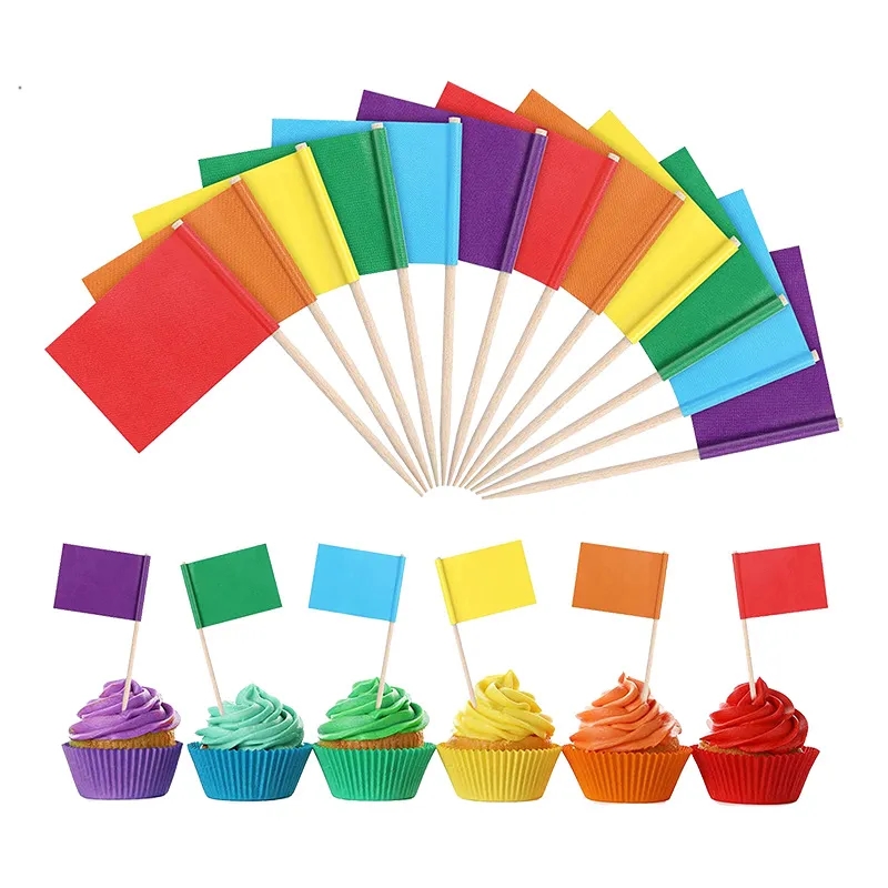 Custom Toothpick Flag With 4" Stick 5