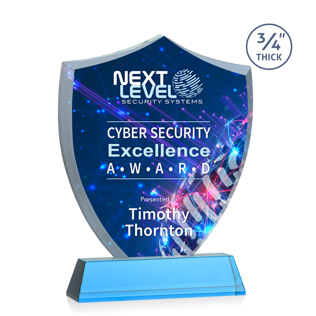 Scudo Shield VividPrint™ Award on Newhaven - Sky Blue 5