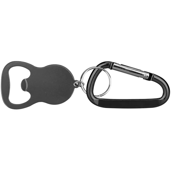 Round Shape Plain Bottle Opener with Key Ring & Carabiner 6