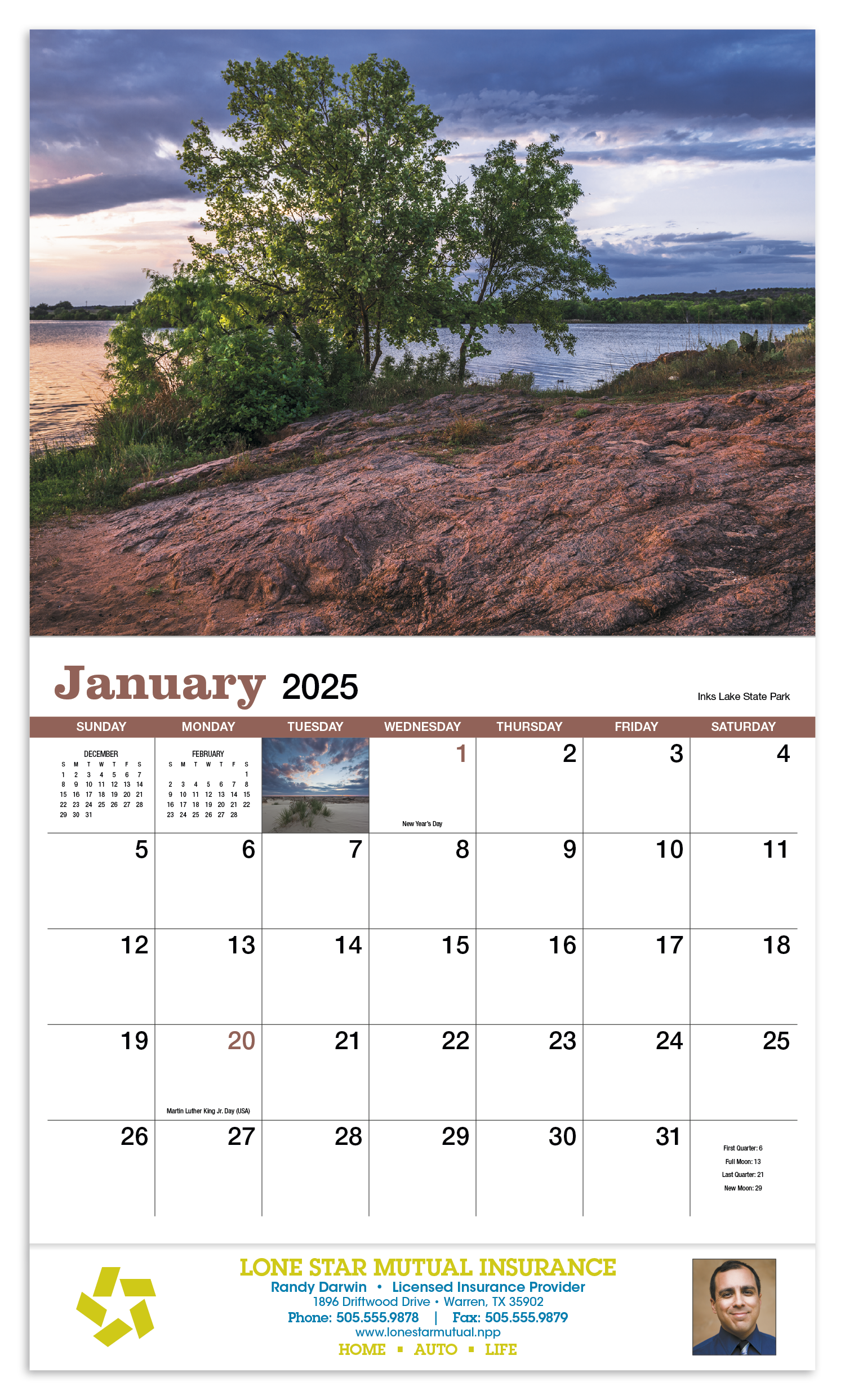 HotLine® Products Texas Appointment Calendar - Stapled 14