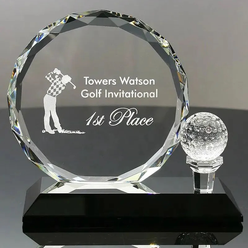 Crystal Golf Ball Award 4