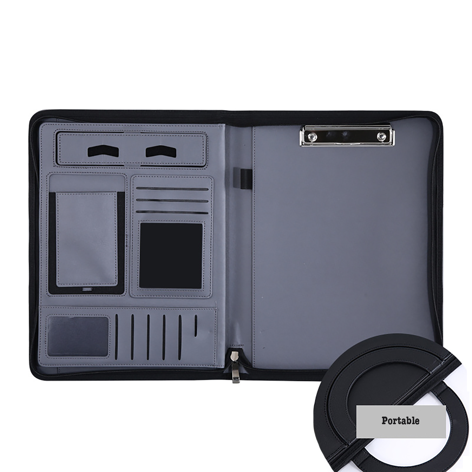 Multi-Function File Folder with Wireless Charging Stand 7