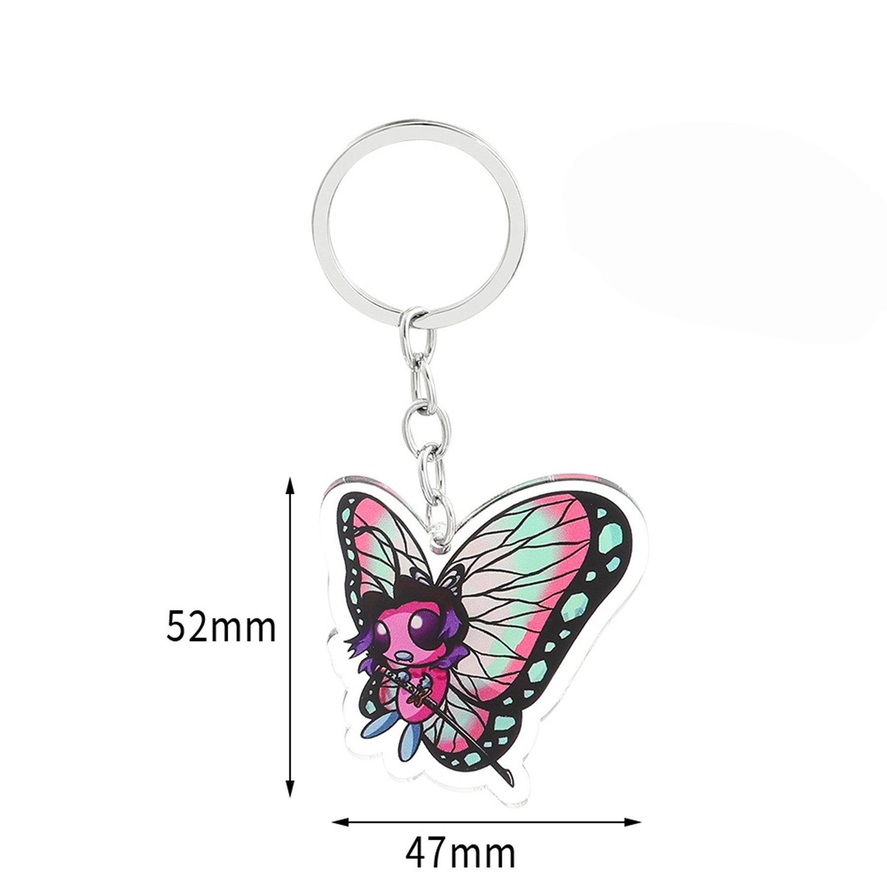 Custom Shap Full Color Double Side Printed Acrylic Keychain 4