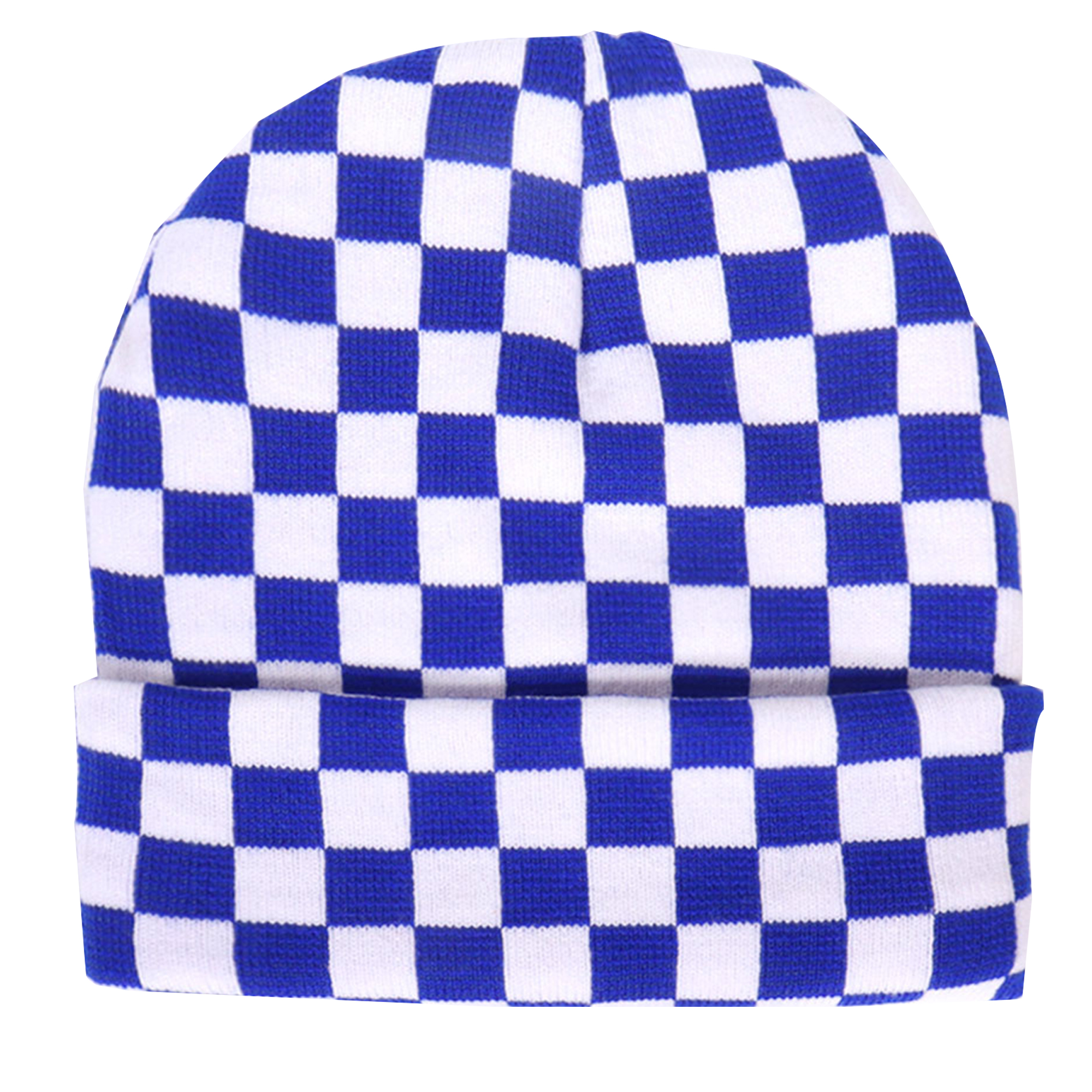 Checkered Pattern Knit Hat for Winter 8