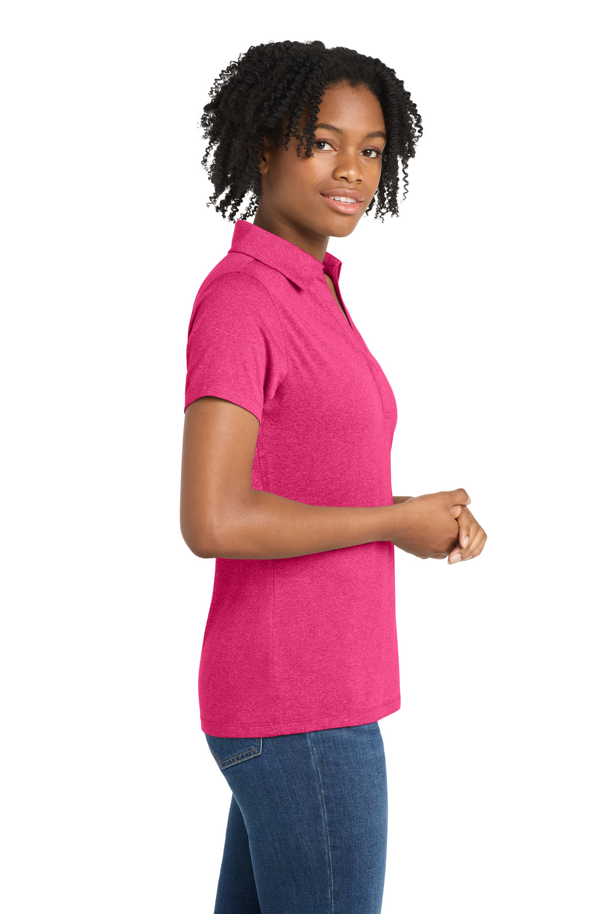 Sport-Tek® Ladies' Heather Contender™ Polo 27