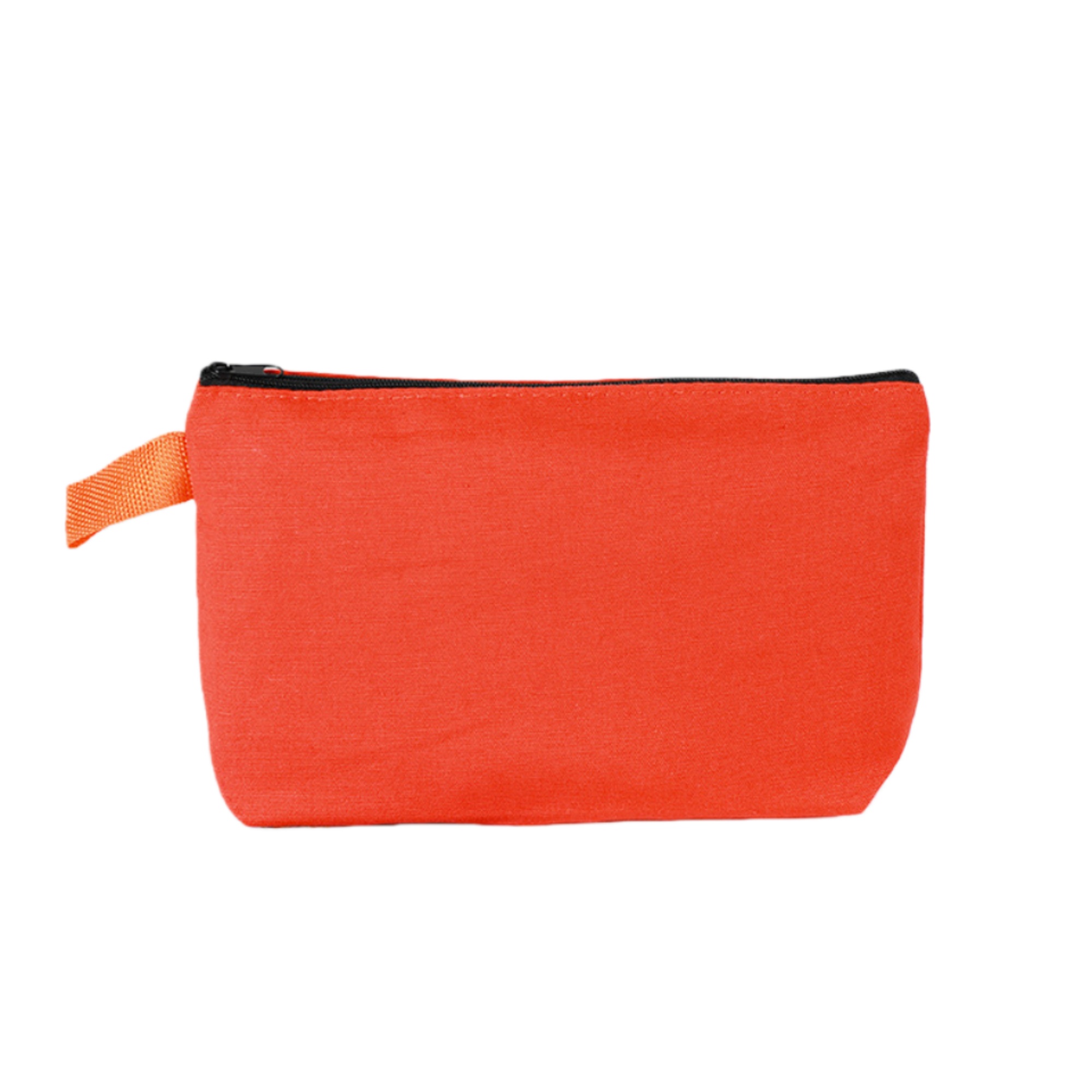 Canvas Cosmetic Makeup Bag with Bottom and Strap 3