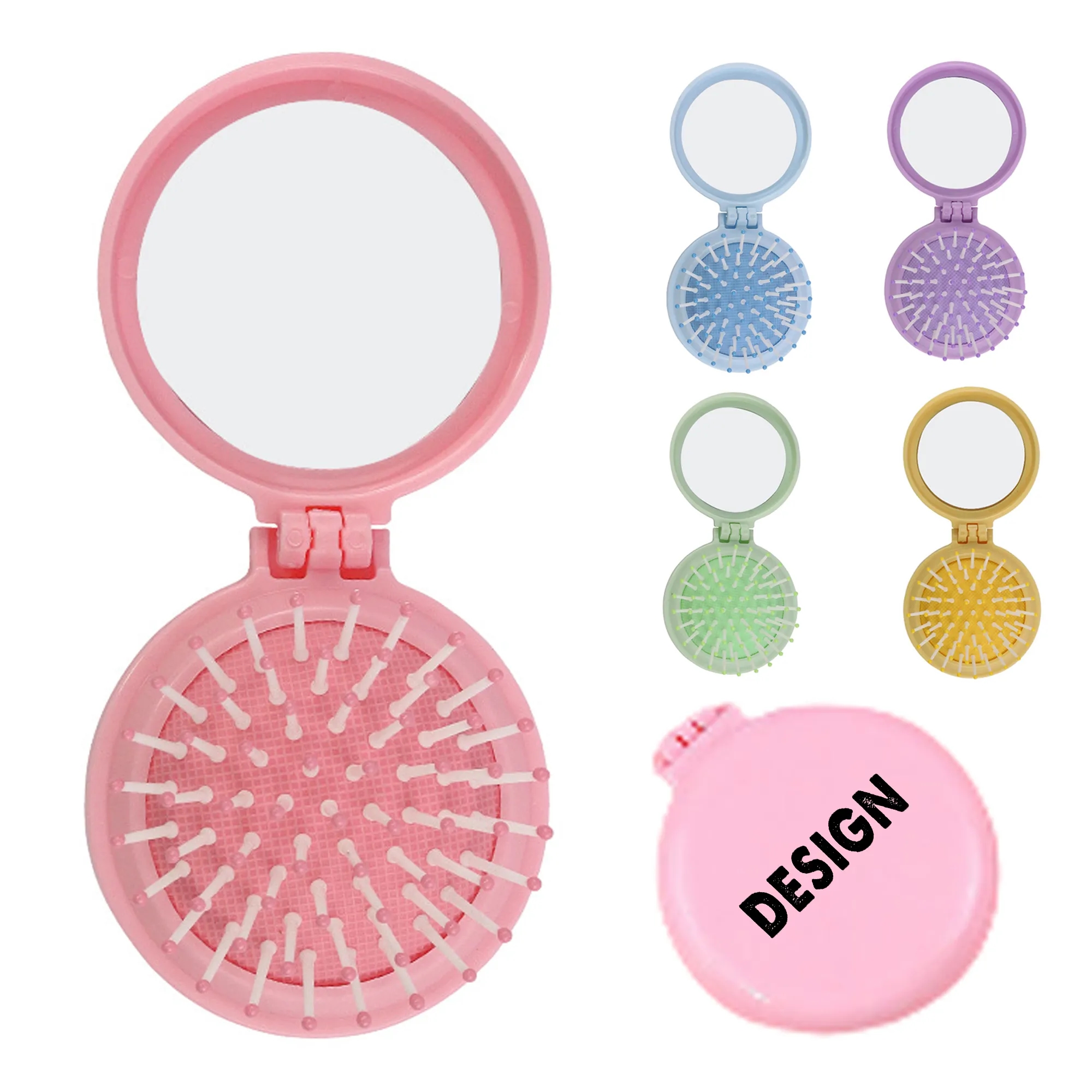 Portable Round Air-cushion Comb Mirror 3