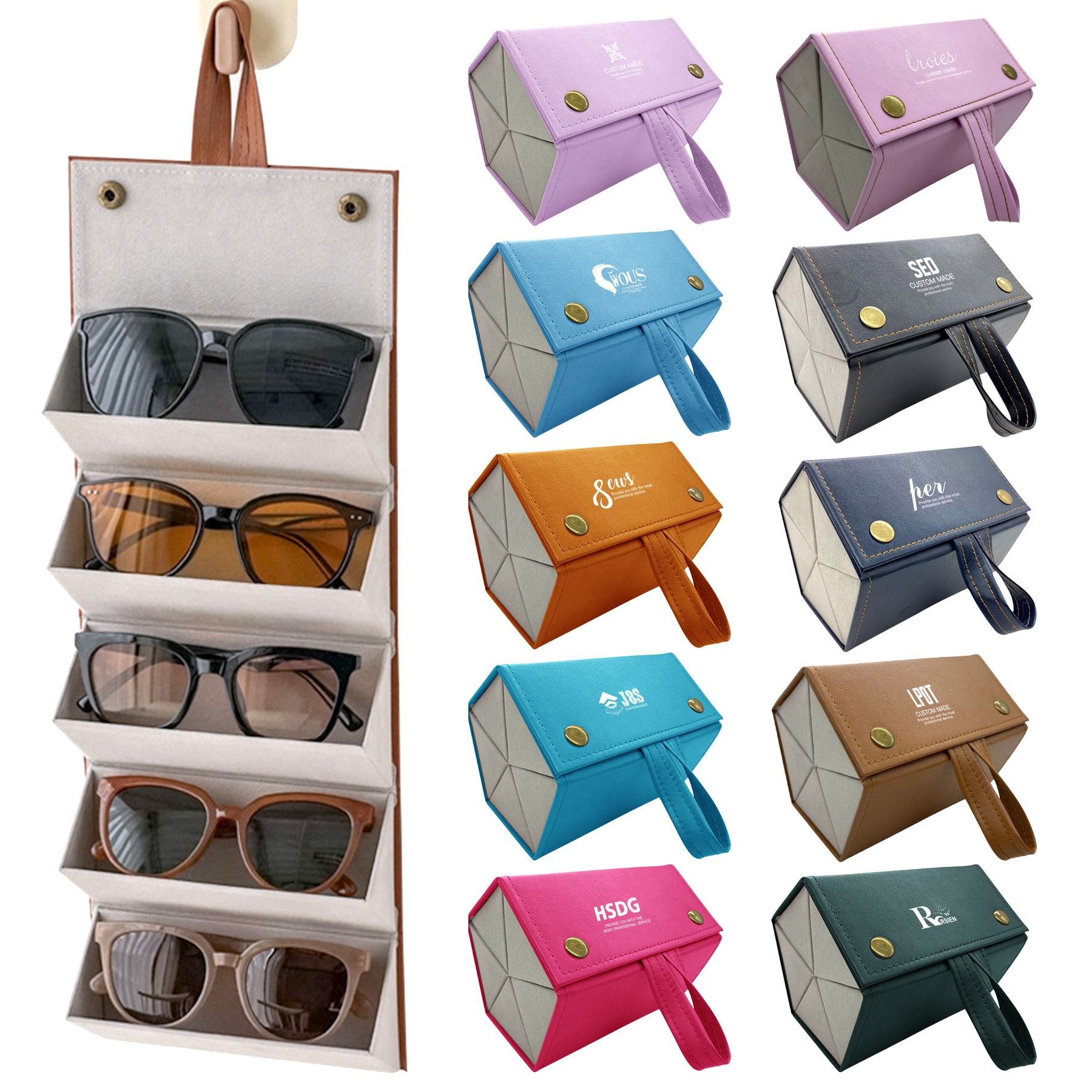 Multi-capacity Glasses Case 8