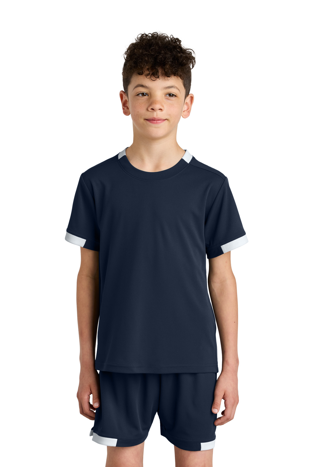 Sport-Tek Youth Club Short Sleeve Crew YST440 22