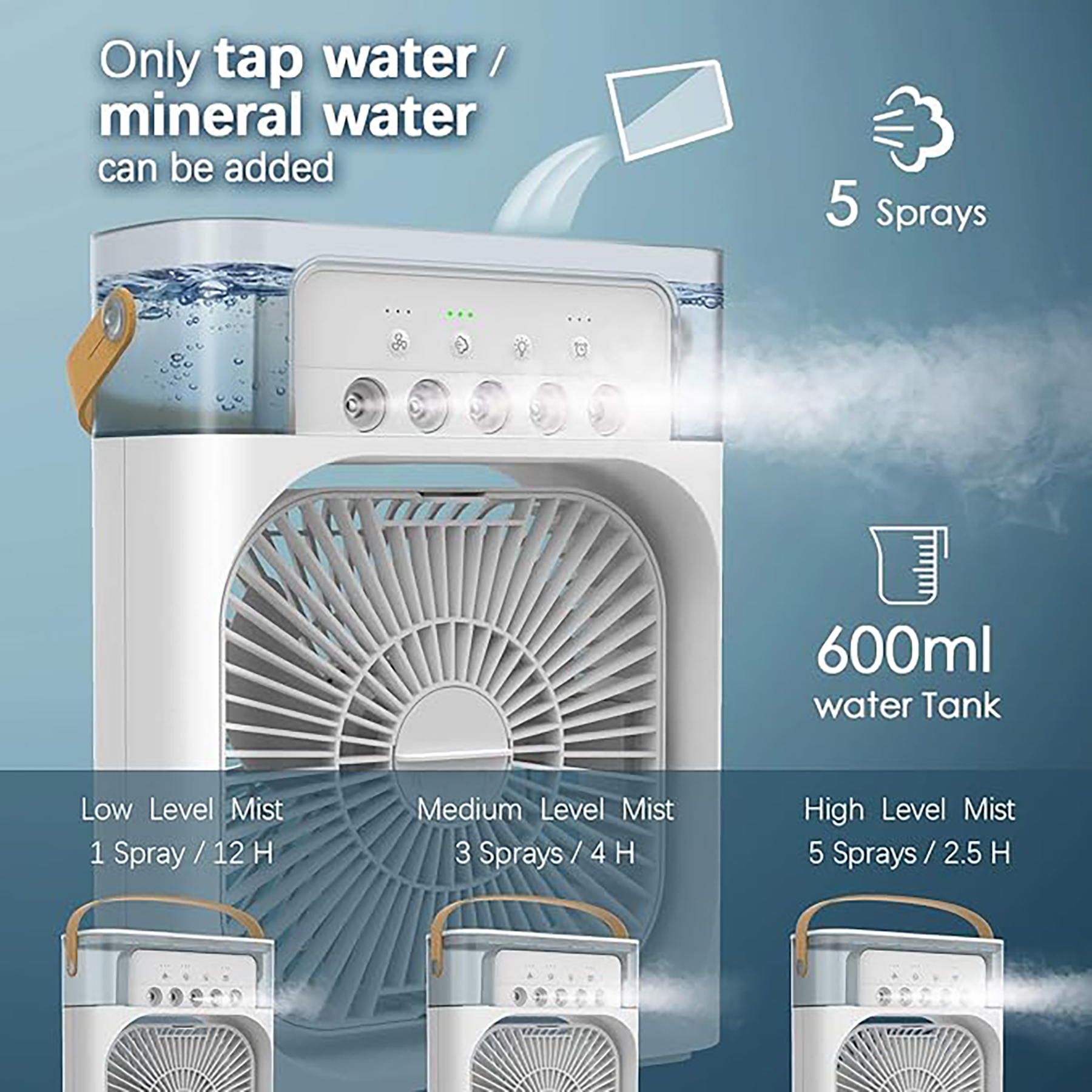 Mini Evaporative Air Cooler Fan 6