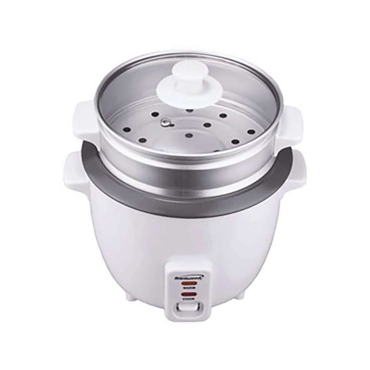 5-Cup Rice Cooker with Steamer White 2