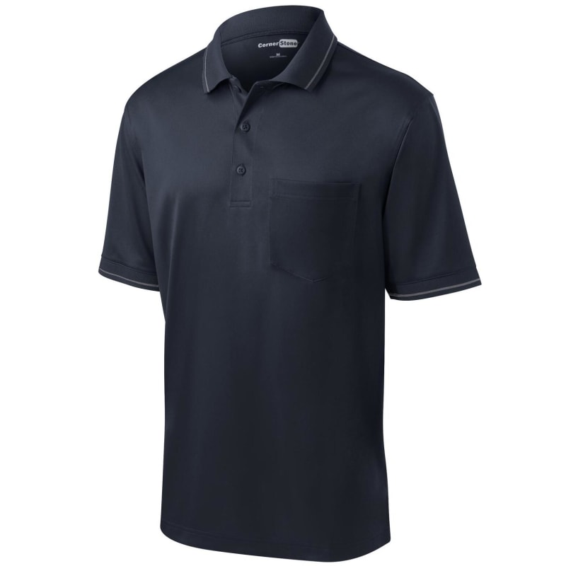 CornerStone Select Snag-Proof Tipped Pocket Polo. 29