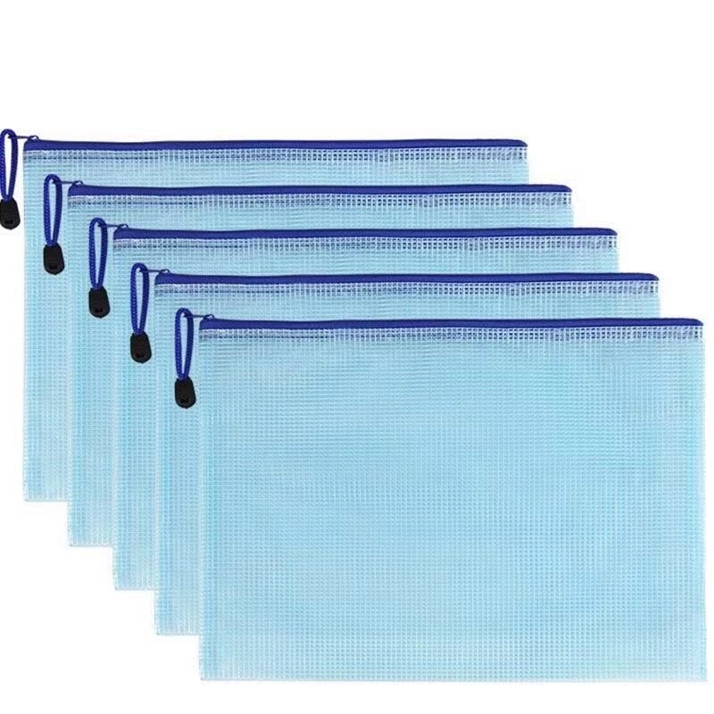 Zipper Pencil Pouch Plastic Zip File Bags 1