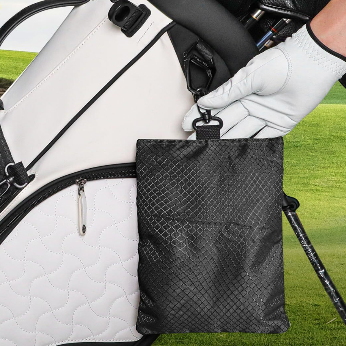 Compact Golf Pouch Bag with Clip for Essentials 5