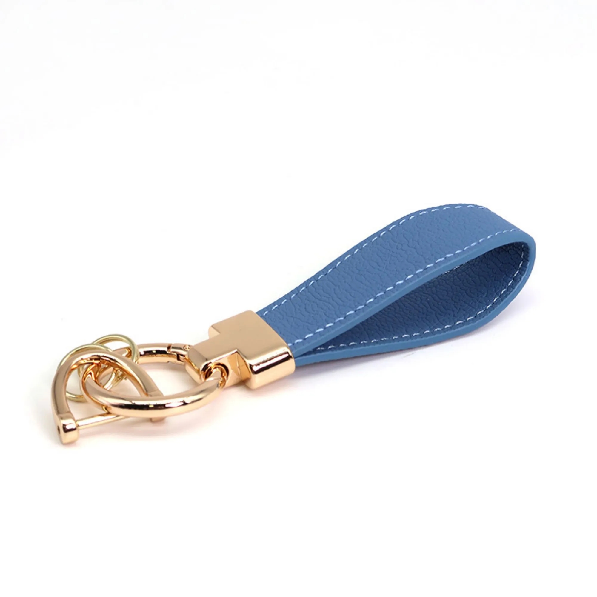 Leather Keychain With Clip Ring 3