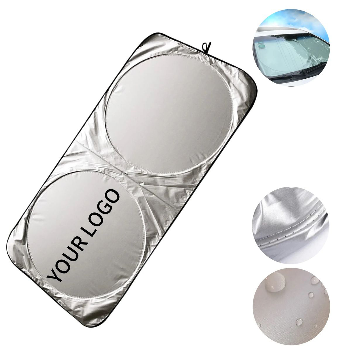 Large Full Color Sun Shade For Windshield Use 2