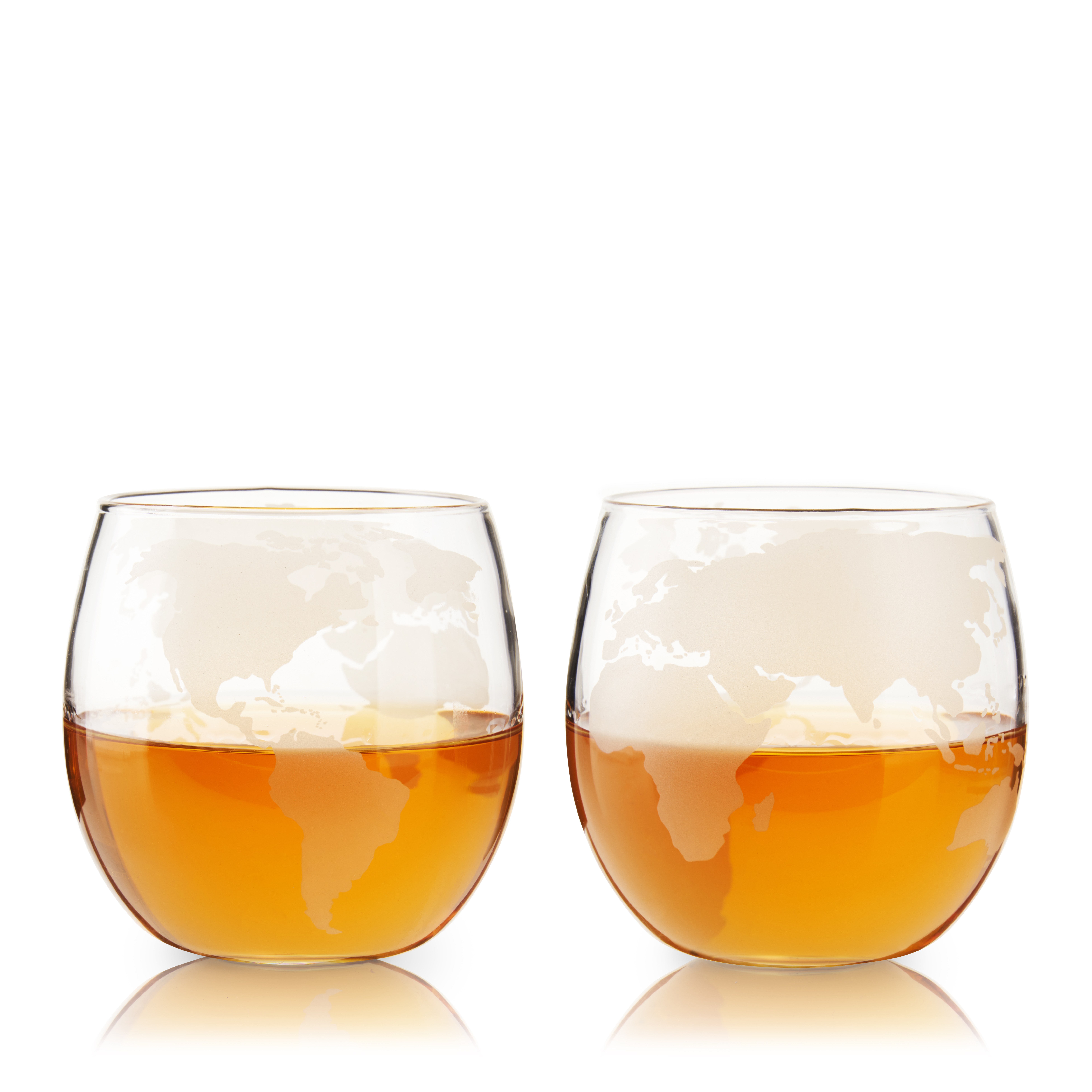 Viski® Globe Whiskey Tumbler, set of 2 6