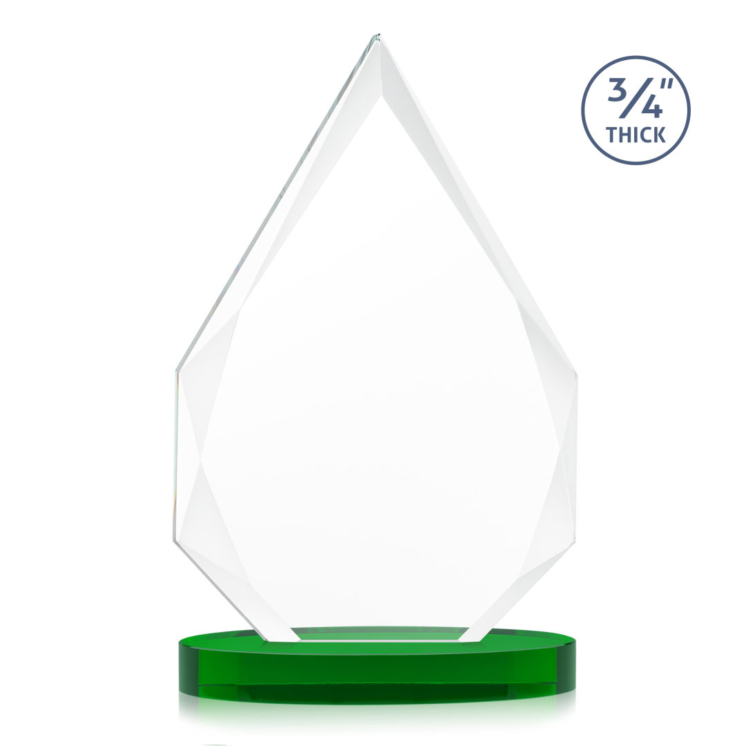 Hawthorne VividPrint™ Award on Alberton Base - Green 8