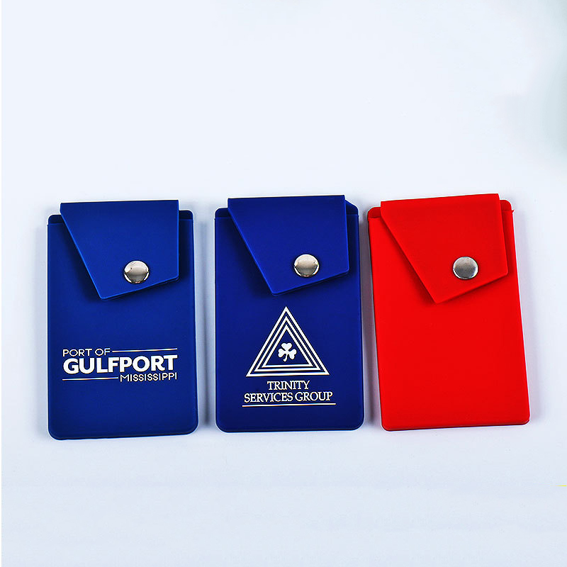 Button Silicone Phone Card Holder 2