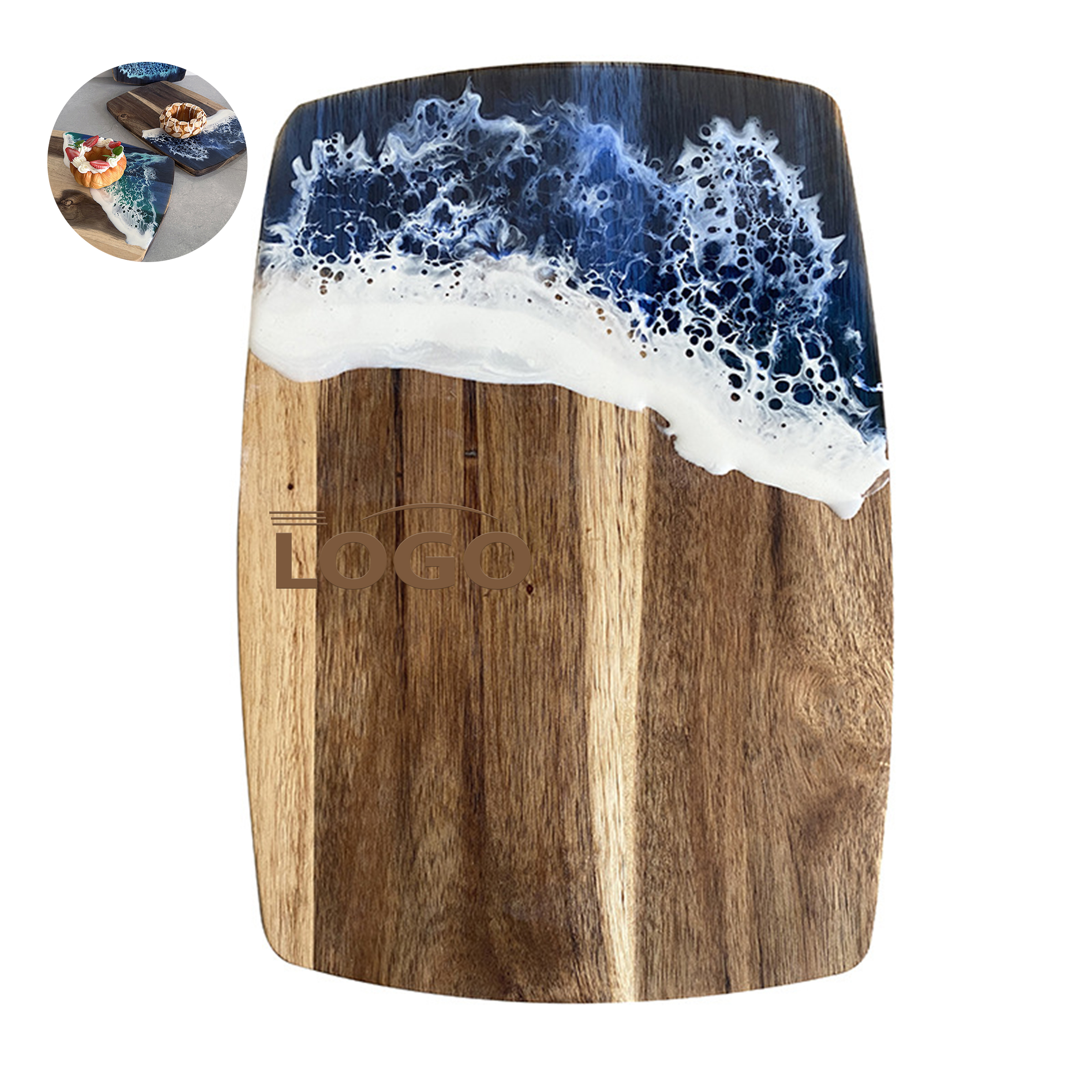 Acacia Wood Chopping Board with Resin Art 4